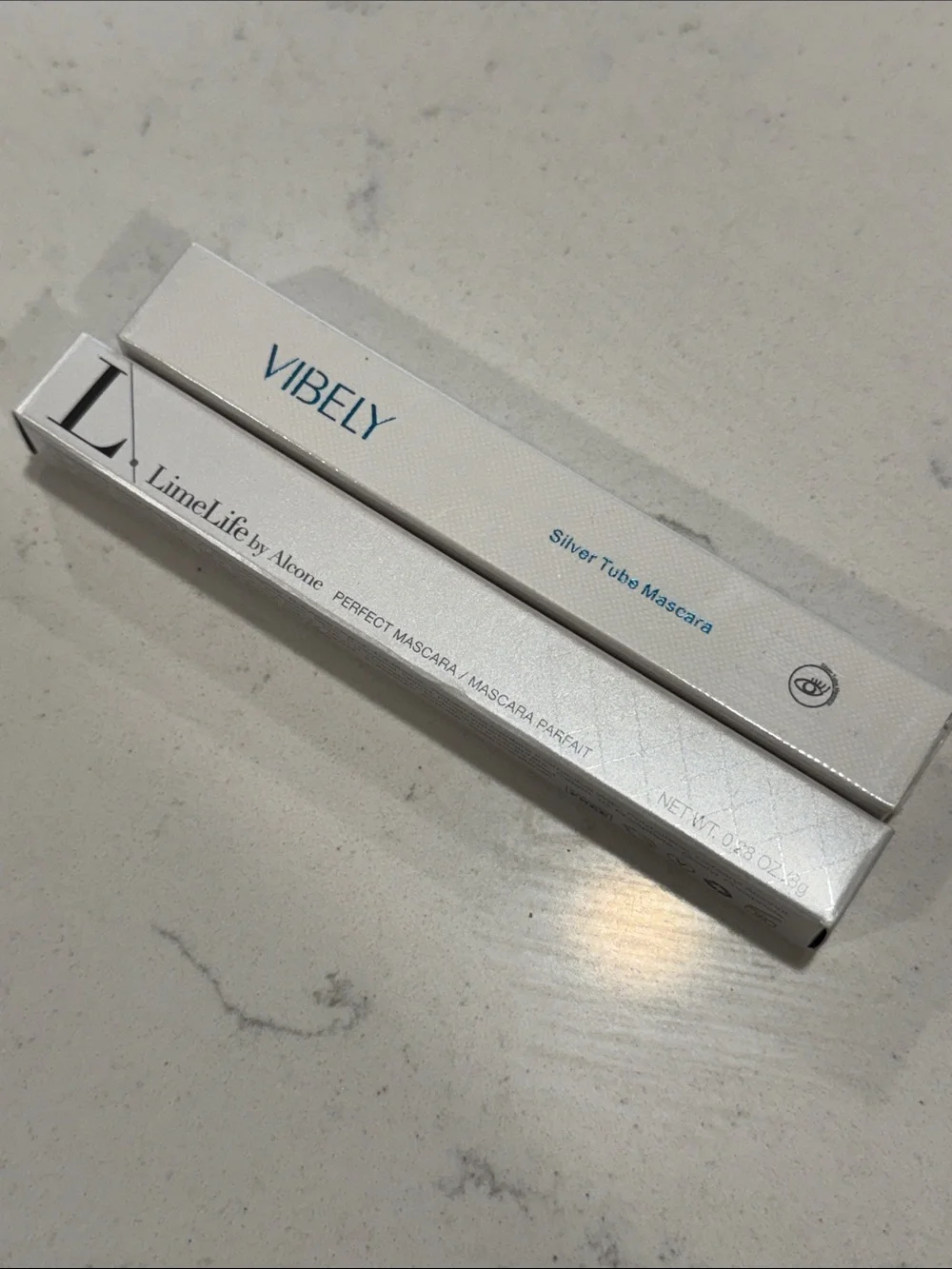 lime life by alone Vibely Silver Tube Mascara — White/Silver Packaging